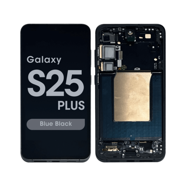 Soft OLED Screen and Digitizer Assembly w/ Frame for Samsung Galaxy S25 Plus (S936) (US / International Version) (Blue Black)