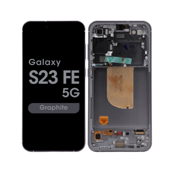 OLED Screen and Digitizer Assembly w/ Frame for Samsung Galaxy S23 FE 5G (S711) (Grade C) (Graphite)