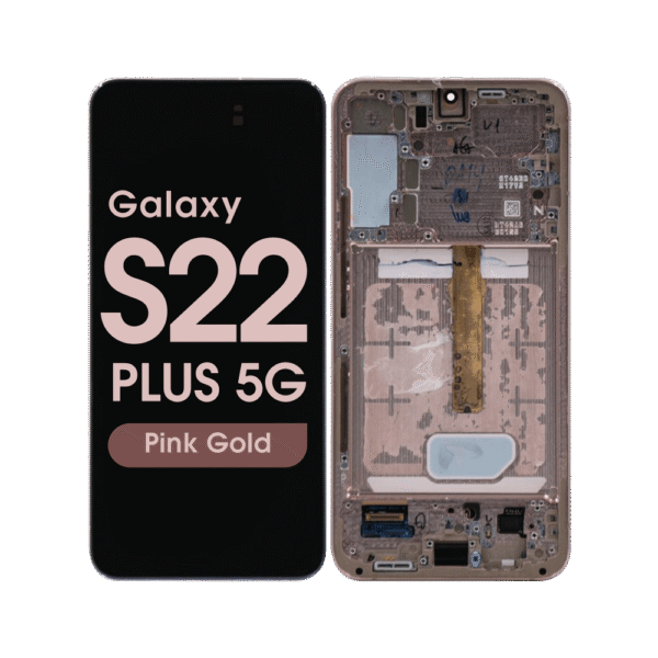 OLED Screen and Digitizer Assembly w/ Frame for Samsung Galaxy S22 Plus 5G (S906) (Grade C) (Pink Gold)