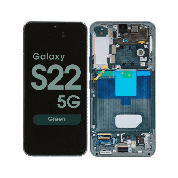 OLED Screen and Digitizer Assembly w/ Frame for Samsung Galaxy S22 5G (S901) (Grade C) (Green)