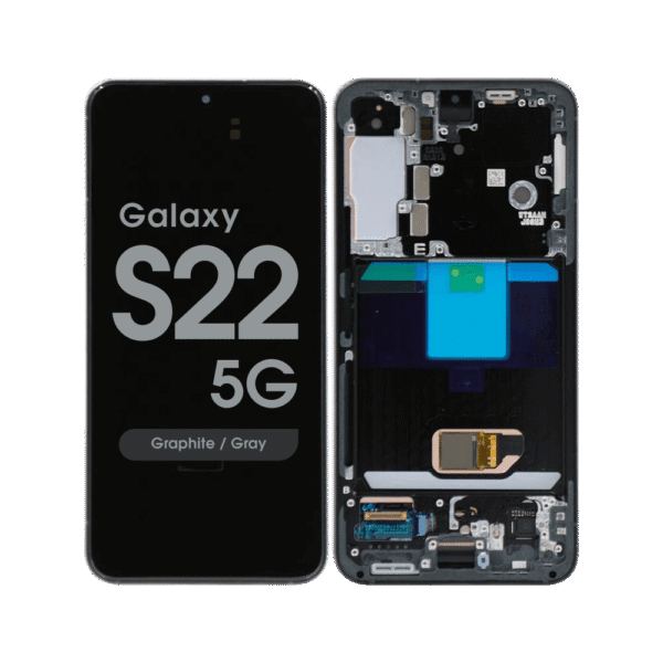 OLED Screen and Digitizer Assembly w/ Frame for Samsung Galaxy S22 5G (S901) (Graphite / Gray)