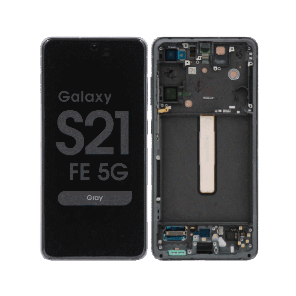 OLED Screen and Digitizer Assembly w/ Frame for Samsung Galaxy S21 FE 5G (G990) (US & International Version) (Gray)