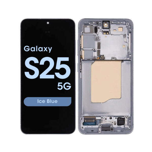 OLED Screen and Digitizer Assembly w/ Frame for Samsung Galaxy S25 5G (S931) (US / International Version) (Ice Blue)