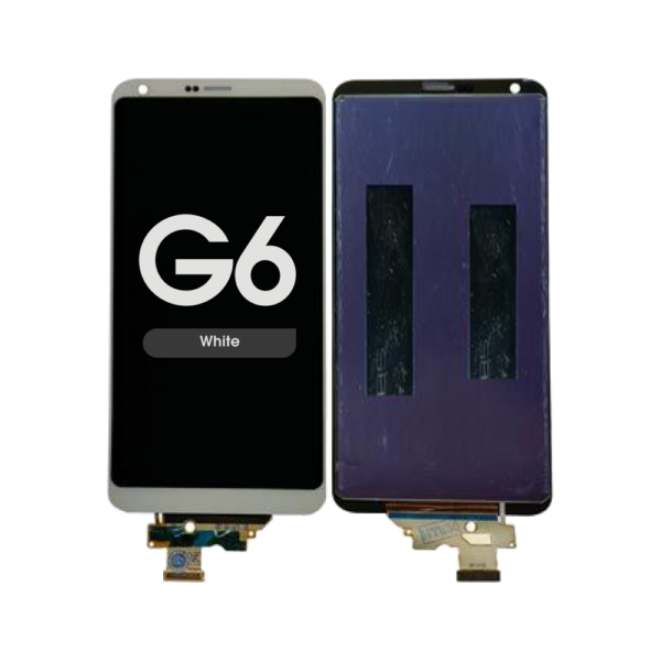 LCD Screen and Digitizer Assembly for LG G6 (No Frame) (White)