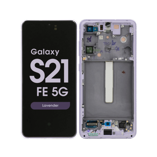 OLED Screen and Digitizer Assembly w/ Frame for Samsung Galaxy S21 FE 5G (G990) (US & International Version) (Lavender)