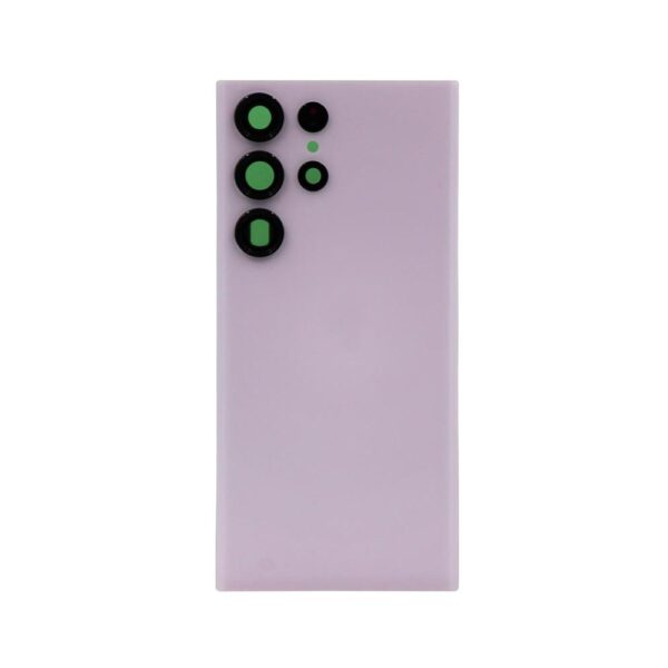 Back Cover w/ Adhesive / Camera Lens for Samsung Galaxy S23 Ultra 5G (S918) (No Logo) (Lavender)