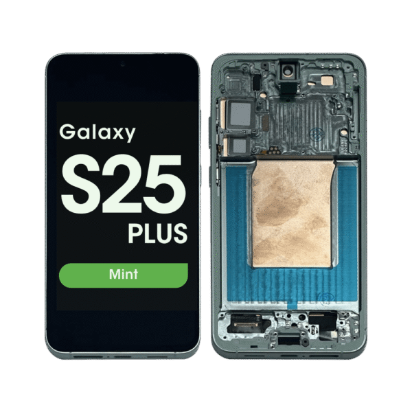 Soft OLED Screen and Digitizer Assembly w/ Frame for Samsung Galaxy S25 Plus (S936) (US / International Version) (Mint)