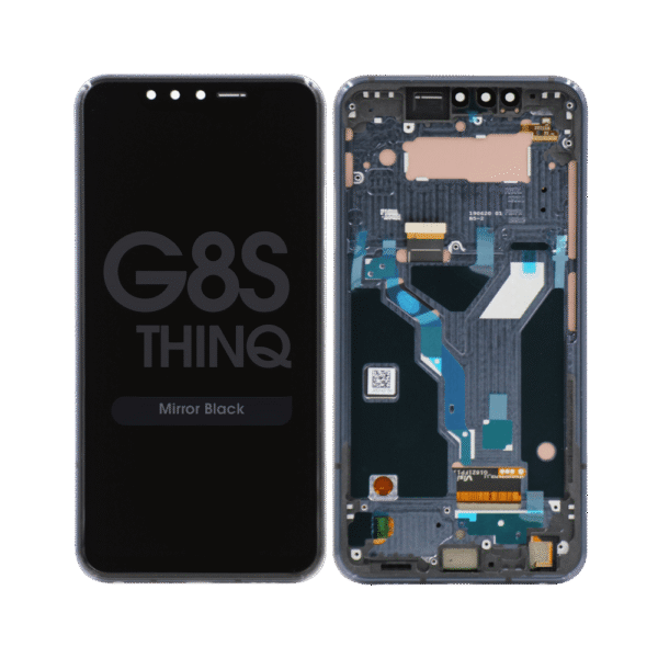 OLED Screen and Digitizer Assembly w/ Frame for LG G8S ThinQ (Mirror Black)