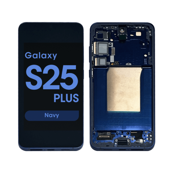 Soft OLED Screen and Digitizer Assembly w/ Frame for Samsung Galaxy S25 Plus (S936) (US / International Version) (Navy)