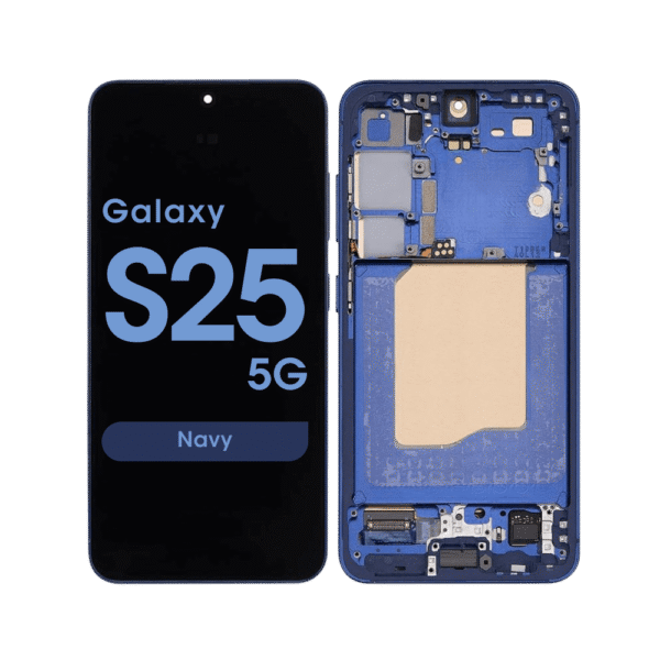 OLED Screen and Digitizer Assembly w/ Frame for Samsung Galaxy S25 5G (S931) (US / International Version) (Navy)