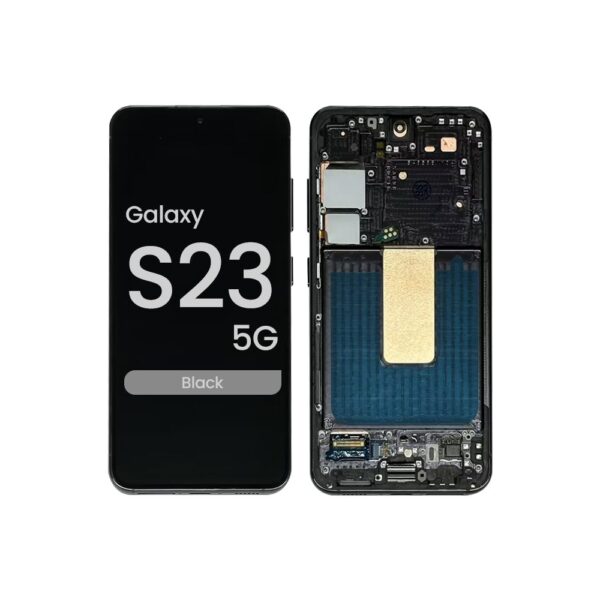 OLED Screen and Digitizer Assembly w/ Frame for Samsung Galaxy S23 Plus 5G (S916) (US / International Version) (Phantom Black)