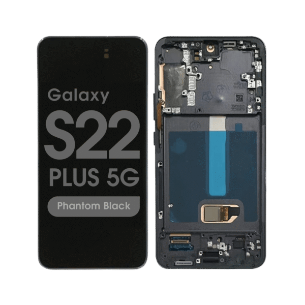 OLED Screen and Digitizer Assembly w/ Frame for Samsung Galaxy S22 Plus 5G (S906) (US Version) (Phantom Black)