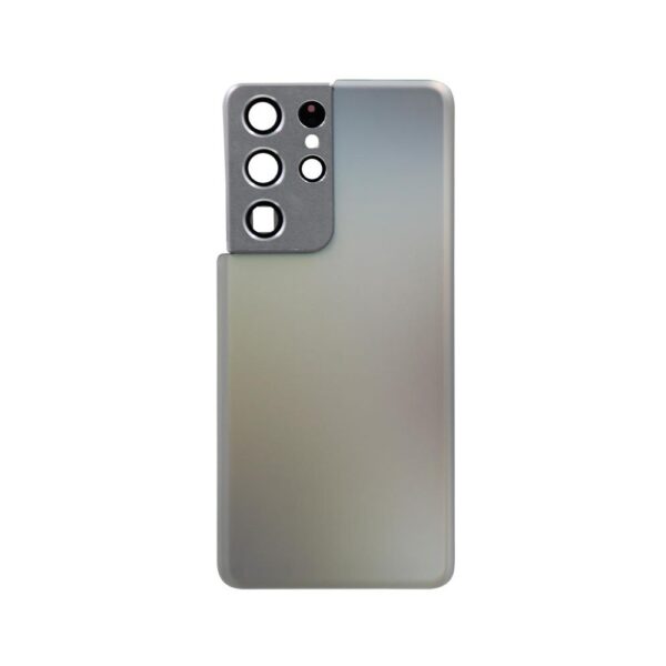 Back Cover w/ Adhesive / Camera Lens for Samsung Galaxy S21 Ultra 5G (G998) (Phantom Silver)