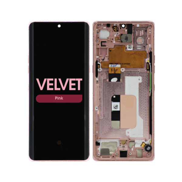 OLED Screen and Digitizer Assembly w/ Frame for LG Velvet (G9) (All Carriers Except Verizon UW) (Pink)