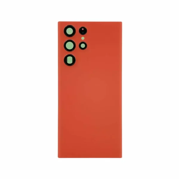 Back Cover w/ Adhesive / Camera Lens for Samsung Galaxy S22 Ultra 5G (S908) (Red)