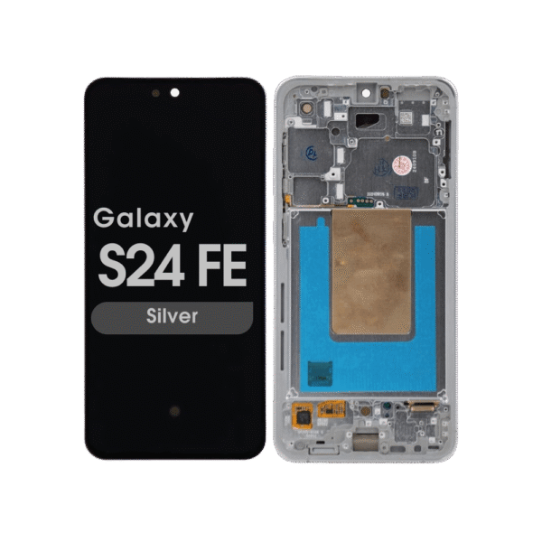 OLED Screen and Digitizer Assembly w/ Frame for Samsung Galaxy S24 FE (S721) (US / International Version) (Silver)