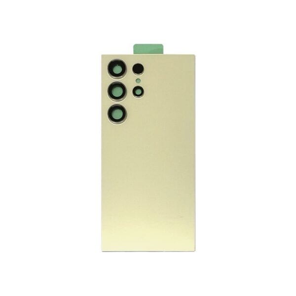 Back Cover w/ Adhesive / Camera Lens for Samsung Galaxy S24 Ultra (S928) (No Logo) (Titanium Yellow)