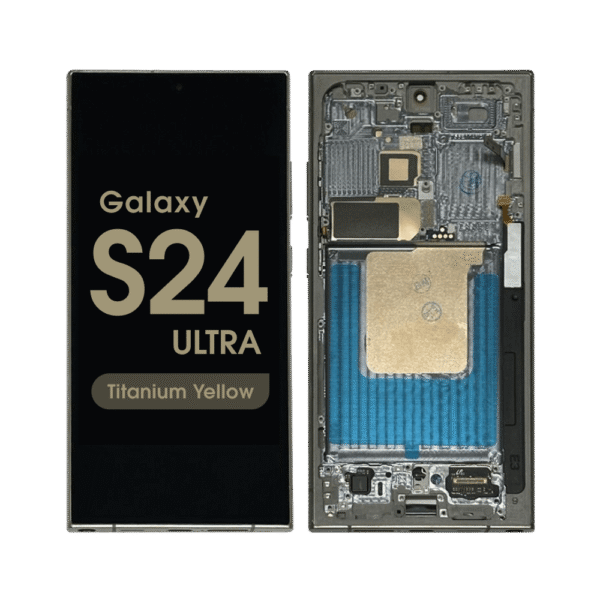 OLED Screen and Digitizer Assembly w/ Frame for Samsung Galaxy S24 Ultra (S928) (US / International Version) (Titanium Yellow)