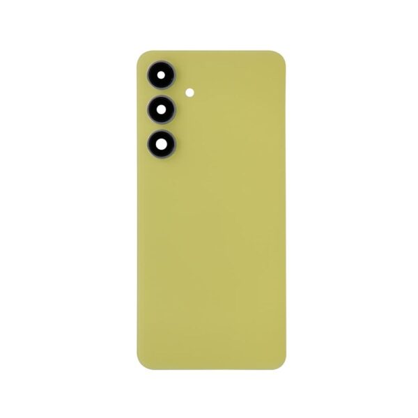 Back Cover w/ Adhesive / Camera Lens for Samsung Galaxy S24 FE (S721) (No Logo) (Yellow)