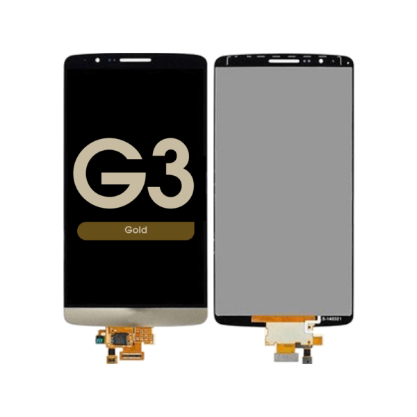 LCD Screen and Digitizer Assembly for LG G3 (D850 / D851 / VS985 / LS990) (No Frame) (Gold)